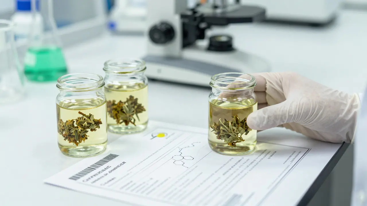 Laboratorní testování kvality CBD produktů