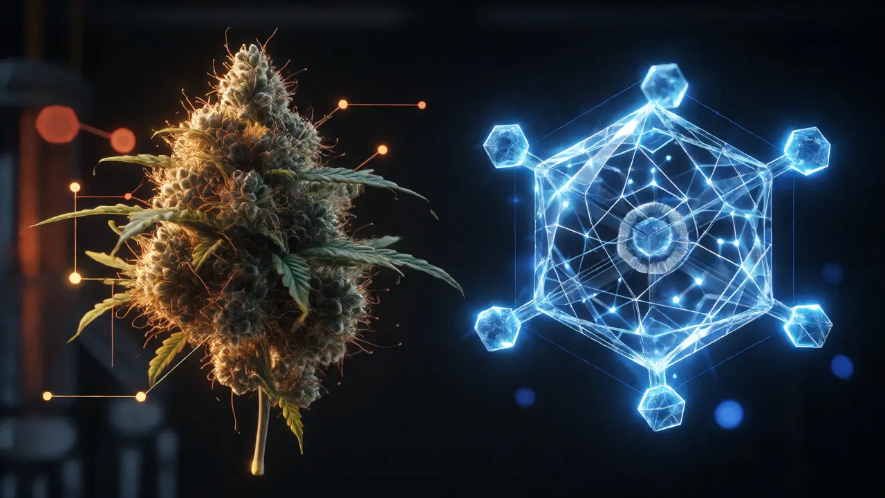 Conceptual comparison of natural hemp molecules and synthetic H4CBD structure.