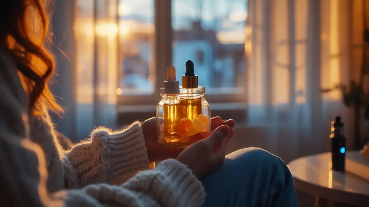 Osoba vybírá jedlé formy nebo oleje místo vapování pro ochranu plic